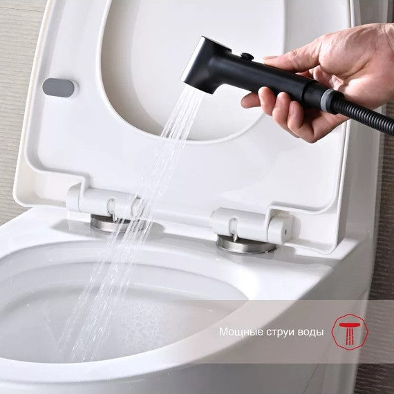 Набор для гигиенического душа Raglo R03.52.06 (со скрытой частью) чёрный - фото 5