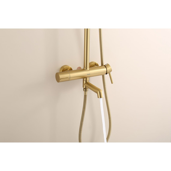 Душевая система Raglo R20.24.03, сатин золотой - фото 6