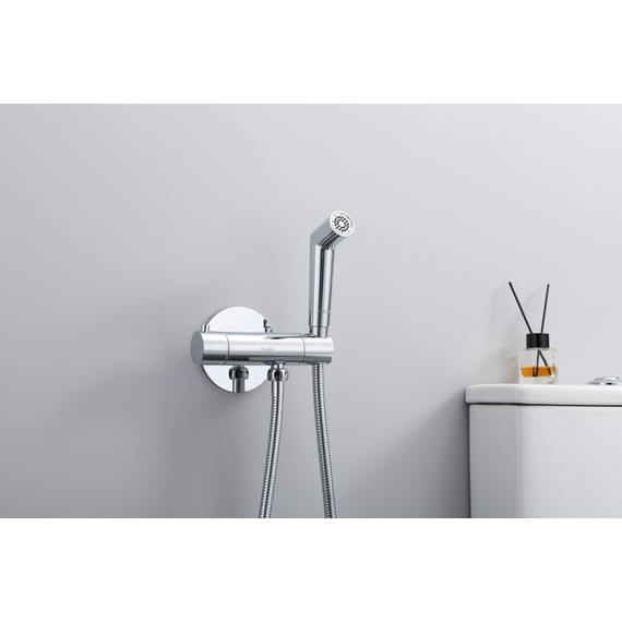 Набор для гигиенического душа с термостатом Raglo R23.56 (со скрытой частью) хром - фото 4