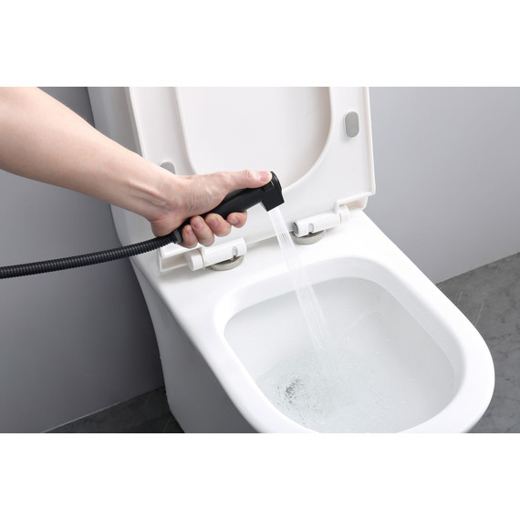 Набор для гигиенического душа с термостатом Raglo R24.56.06 (со скрытой частью) чёрный - фото 8