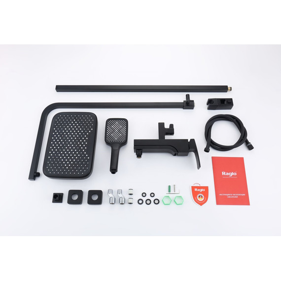 Душевая система Raglo R02.24.06, чёрный - фото 12