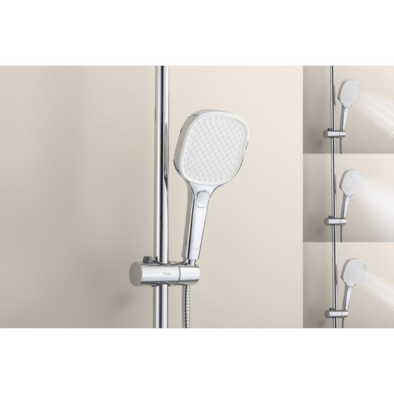 Душевая система с термостатом Raglo R22.26, хром - фото 11