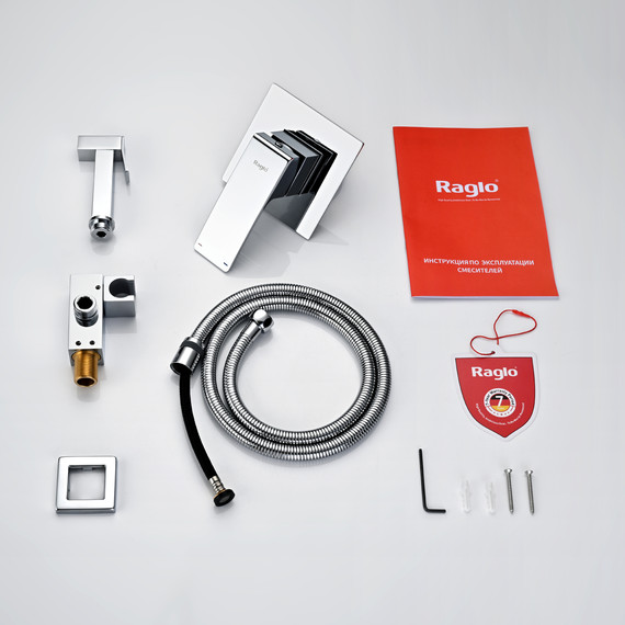 Набор для гигиенического душа Raglo R01.53 (со скрытой частью) хром - фото 9