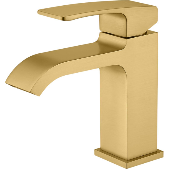 Смеситель для раковины Raglo R02.10.03, золотой сатин - фото 