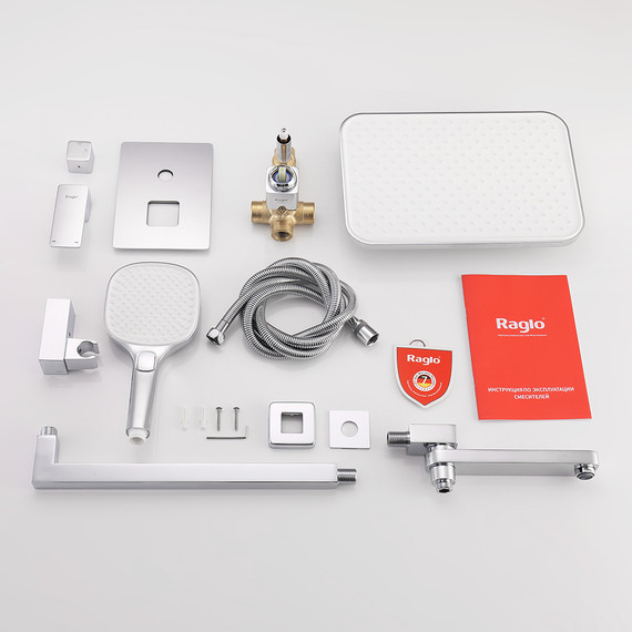 Душевая система встраиваемая Raglo R30.27 (со скрытой частью) хром - фото 11