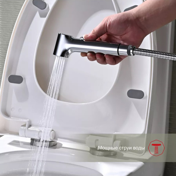 Набор для гигиенического душа Raglo R03.53 (со скрытой частью) хром - фото 6