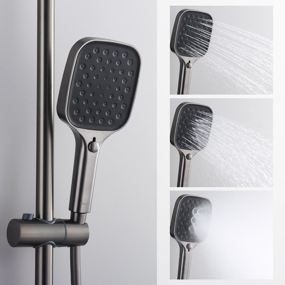 Душевая система Raglo R50.24.09, графит - фото 11