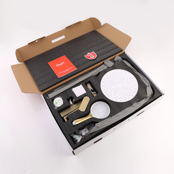 Душевая система Raglo R03.24.03, сатин золотой - фото 12