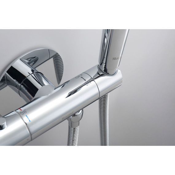 Набор для гигиенического душа с термостатом Raglo R23.56 (со скрытой частью) хром - фото 9