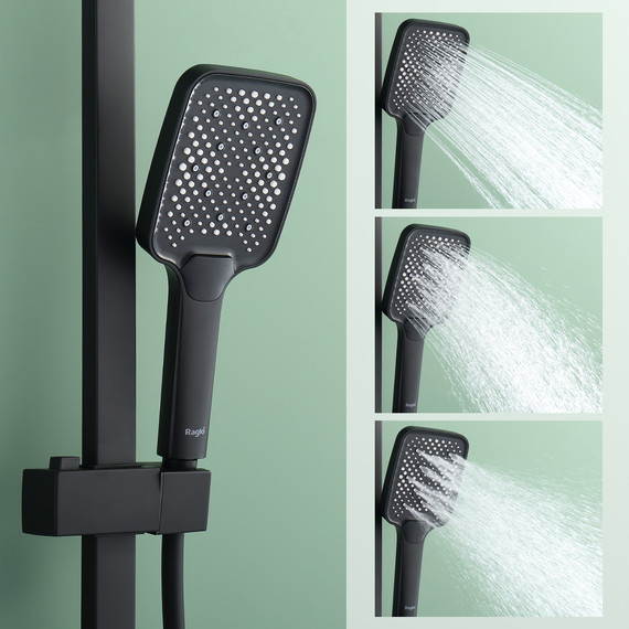 Душевая система Raglo R01.24.06, чёрный - фото 10