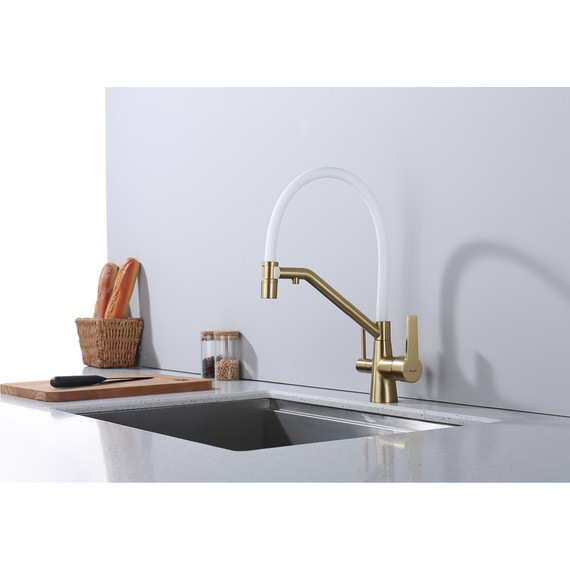 Смеситель для кухни Raglo R80.62.03, золотой сатин - фото 3