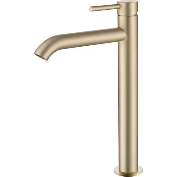 Смеситель для раковины высокий Abber Wasser Kreis AF8111G, золото матовый, Цвет производителя: золото матовое - фото 