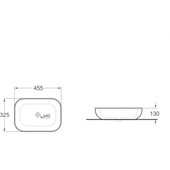 Раковина-чаша Vincea 45 см VBS-102MA, чёрный - фото 3