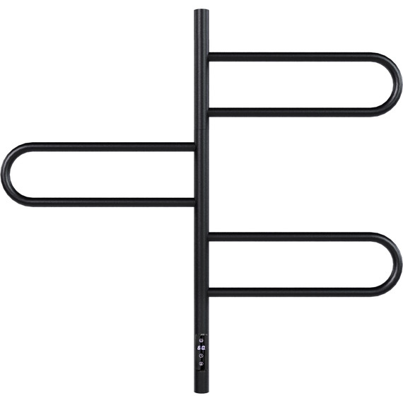 Полотенцесушитель электрический Vincea П6 400x800 мм, чёрный (возможность скрытого подключения) VTD-1R2CBE - фото 