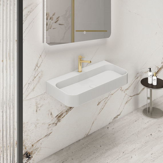 Раковина подвесная Vincea 75 см VWB-6SG75MW, белый матовый - фото 2