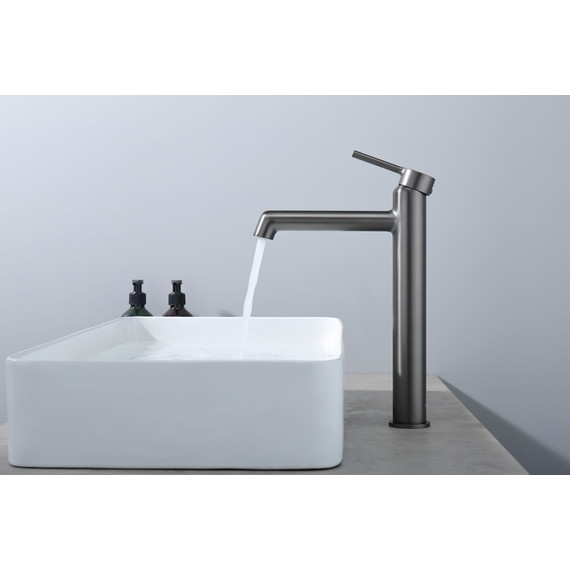 Смеситель для раковины высокий Raglo R20.15.09, графит - фото 10