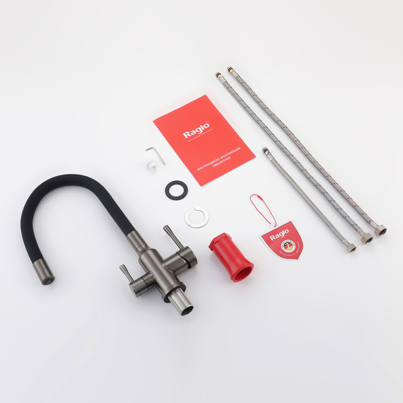 Смеситель для кухни Raglo R81.64.09, графит - фото 10