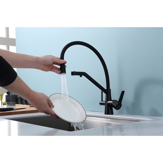 Смеситель для кухни Raglo R80.62.06, чёрный - фото 6