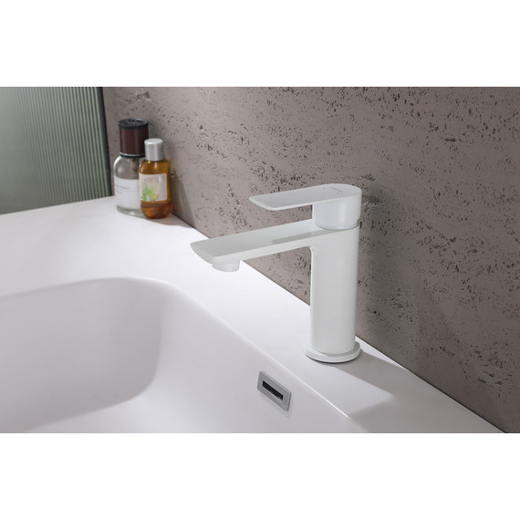 Смеситель для раковины Abber Weiss Insel AF8010FW, белый матовый, Цвет производителя: белый матовый - фото 2