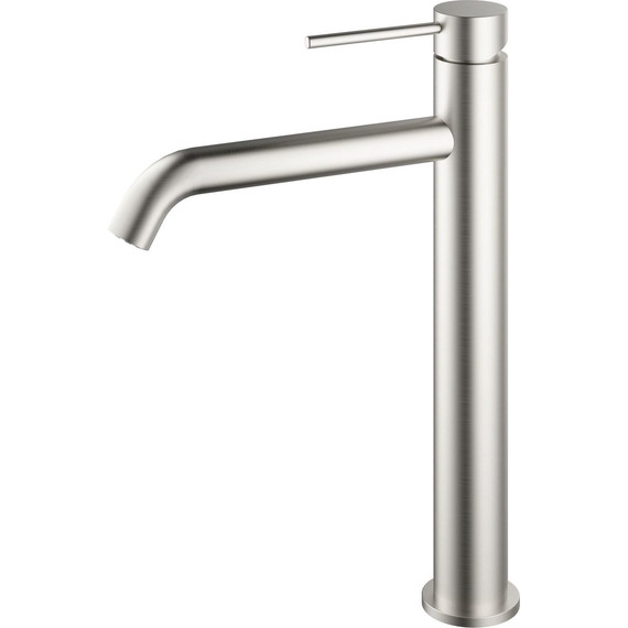 Смеситель для раковины высокий Vincea City VBF-2C2BN, сатин - фото 