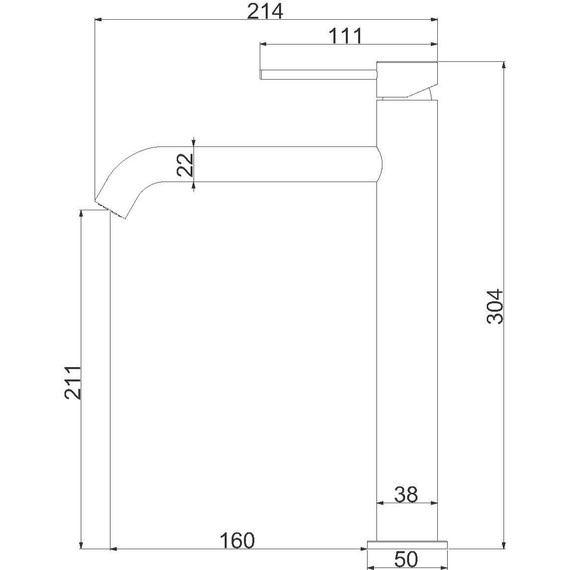 Смеситель для раковины высокий Vincea City VBF-2C2BN, сатин - фото 3