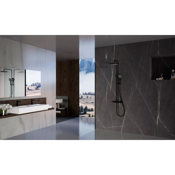 Душевая система для ванны Vincea Rim VSFS-2RM1MB, чёрный - фото 4