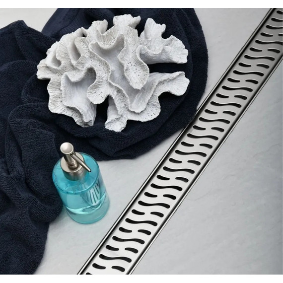 Трап Veconi N Harmony 65 см V650HN (под плитку) хром, Цвет производителя: хром, Размер трапа: 650 - фото 5