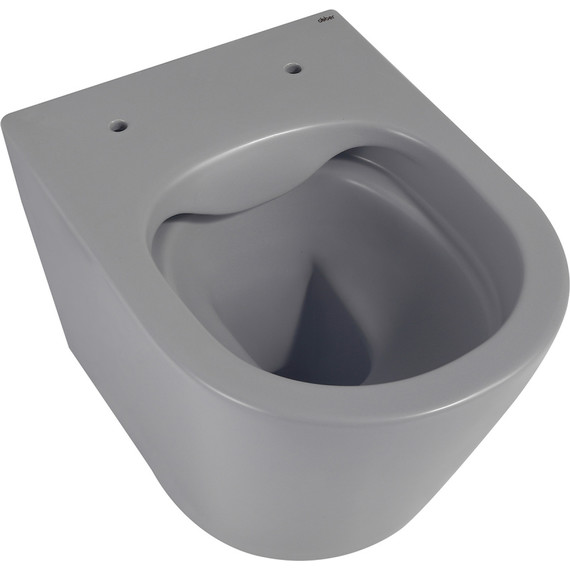 Унитаз подвесной безободковый Abber Bequem AC1102MG с крышкой микролифт, серый матовый, Цвет производителя: серый матовый - фото 8