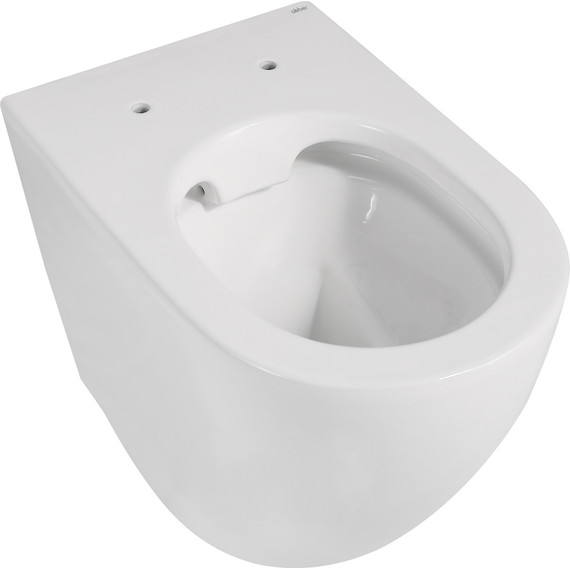 Унитаз приставной безободковый Abber Bequem AC1111 с крышкой микролифт (выпуск горизонтальный) - фото 8