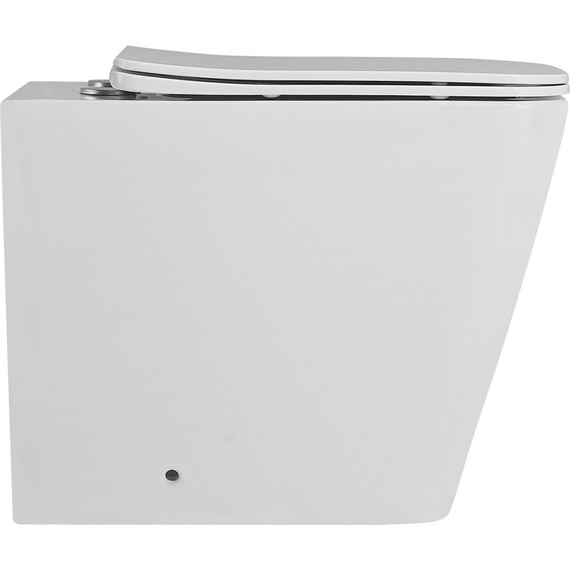 Унитаз приставной безободковый Abber Rechteck AC1211 с крышкой микролифт (выпуск горизонтальный) - фото 5