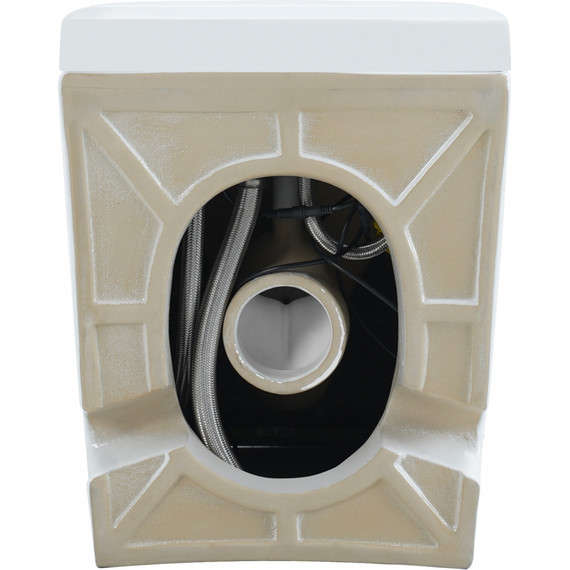 Унитаз приставной безободковый импульсный Abber Rechteck AC1213P с крышкой микролифт (выпуск горизонтальный) - фото 12