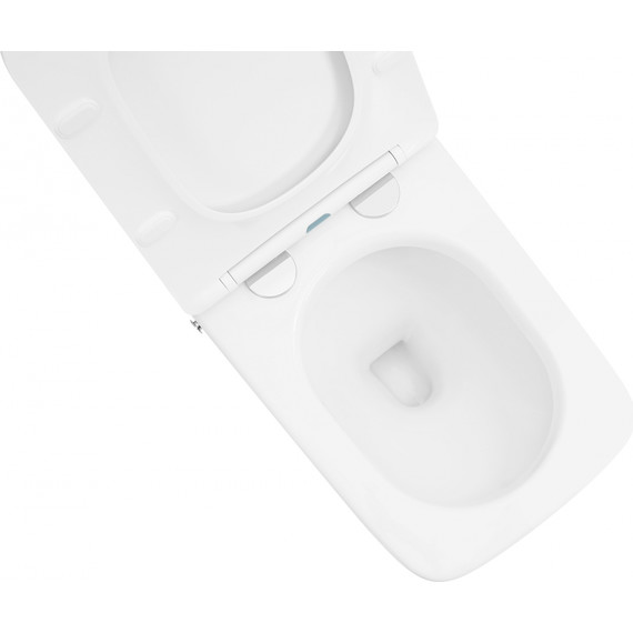 Унитаз приставной безободковый импульсный Abber Rechteck AC1213P с крышкой микролифт (выпуск горизонтальный) - фото 9