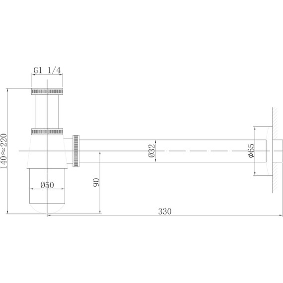 Сифон для умывальника Abber Bequem AF0032NG, никель - фото 2