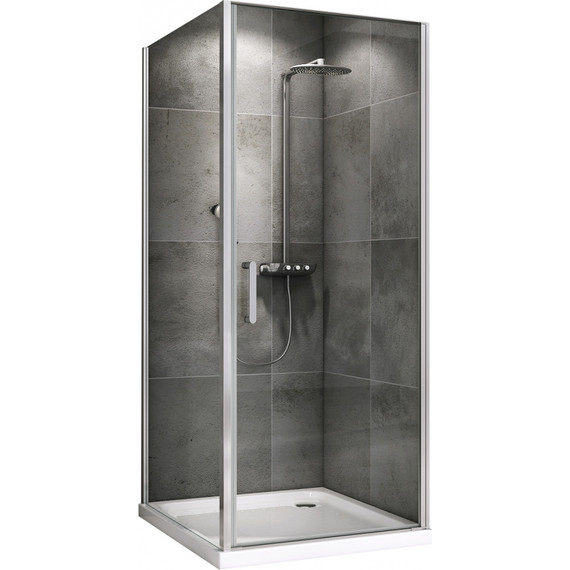 Душевое ограждение Abber Sonnenstrand 70х75 см AG04070-S75, хром/прозрачное - фото 