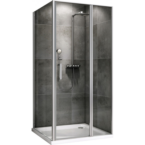 Душевое ограждение Abber Sonnenstrand 120х75 см AG04120S-S75, хром/прозрачное - фото 