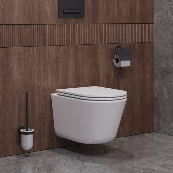 Унитаз подвесной безободковый Cezares Liner-Tor CZR-3808-53-TH-TOR/SC с крышкой микролифт (система смыва Торнадо) - фото 7