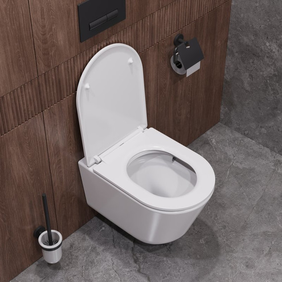 Унитаз подвесной безободковый Cezares Liner-Tor CZR-38083-49-TH-TOR/SC с крышкой микролифт (система смыва Торнадо) - фото 9