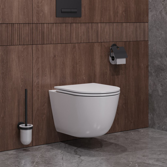 Унитаз подвесной безободковый Cezares Relax-Tor CZR-38088-49-TH-TOR/SC с крышкой микролифт (система смыва Торнадо) - фото 2