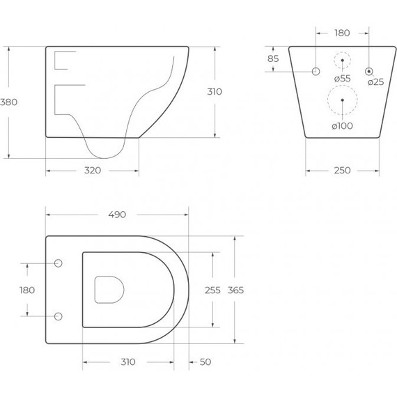 Унитаз подвесной безободковый Cezares Relax-Tor CZR-38088-49-TH-TOR/SC с крышкой микролифт (система смыва Торнадо) - фото 19