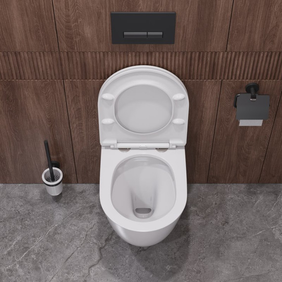 Унитаз подвесной безободковый Cezares Relax-Tor CZR-38088-49-TH-TOR/SC с крышкой микролифт (система смыва Торнадо) - фото 5