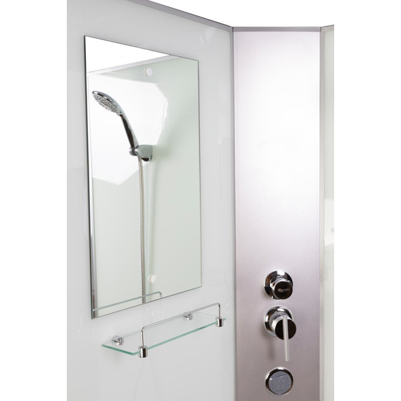 Гидробокс Niagara Classic 100x100 см NG-2309-14BKTG, серебро/матовое (безсиликоновая сборка) - фото 6