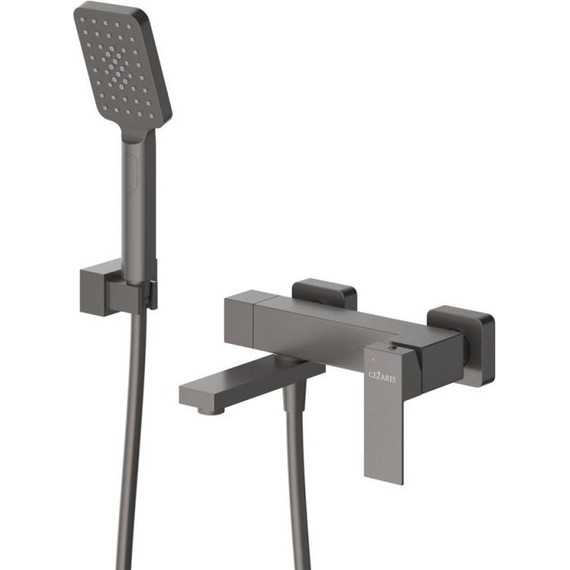 Смеситель для ванны Cezares SLIDER-VD-GM, оружейная сталь, Цвет производителя: оружейная сталь - фото 