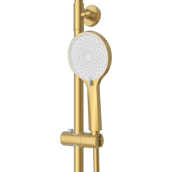 Душевая стойка Cezares STYLUS-CVD-BORO, брашированное золото, Цвет производителя: брашированное золото - фото 5
