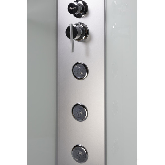 Гидробокс Niagara Classic 100x80 см NG-33084-14RBKG, серебро/матовое (безсиликоновая сборка) - фото 16