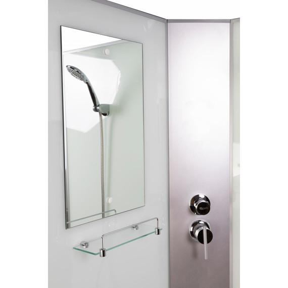 Гидробокс Niagara Classic 100x80 см NG-33084-14RBKG, серебро/матовое (безсиликоновая сборка) - фото 13