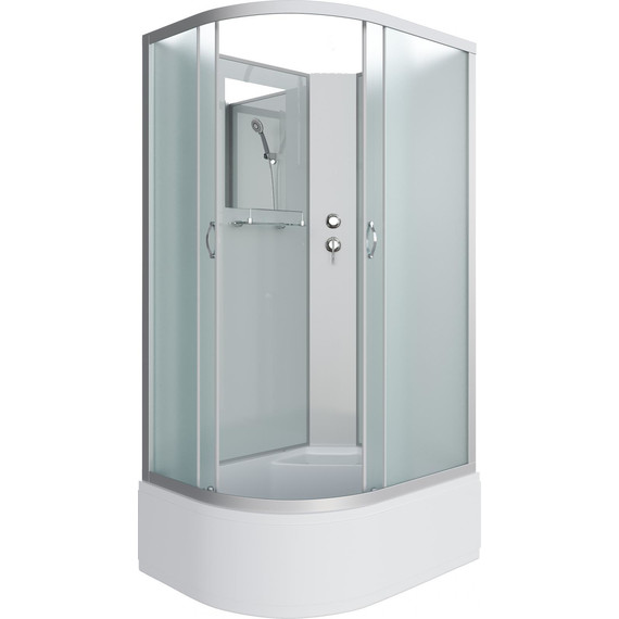 Душевая кабина Niagara Classic 120x80 см NG-2310-14RBK, серебро/матовое (безсиликоновая сборка) - фото 