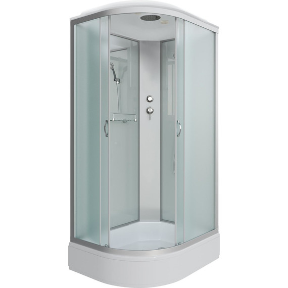 Душевая кабина Niagara Classic 110x80 см NG-33184-14R, хром/матовое (безсиликоновая сборка) - фото 