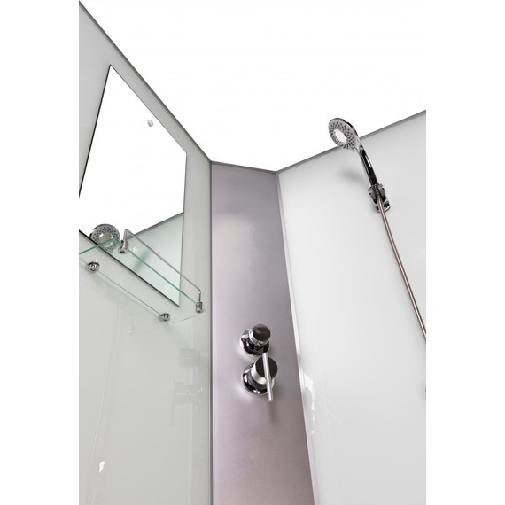 Душевая кабина Niagara Classic 110x80 см NG-33184-14LBK, серебро/матовое (безсиликоновая сборка) - фото 13