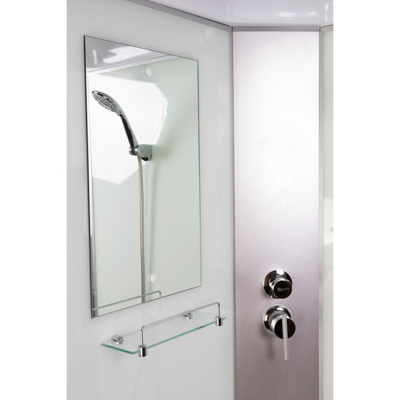 Душевая кабина Niagara Classic 110x80 см NG-33184-14RP, серебро/матовое (безсиликоновая сборка) - фото 5