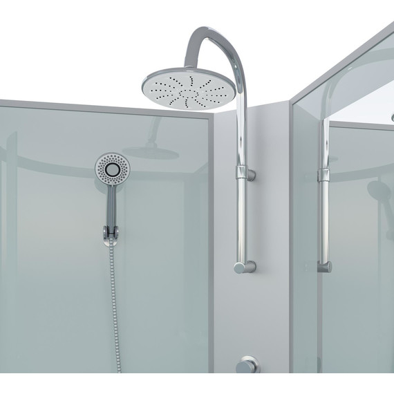 Гидробокс Niagara Classic 90x80 см NG-33984-14LBKTG, серебро/матовое (безсиликоновая сборка) - фото 4